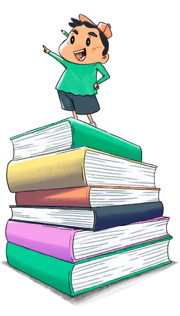 Ilustración de estudiante